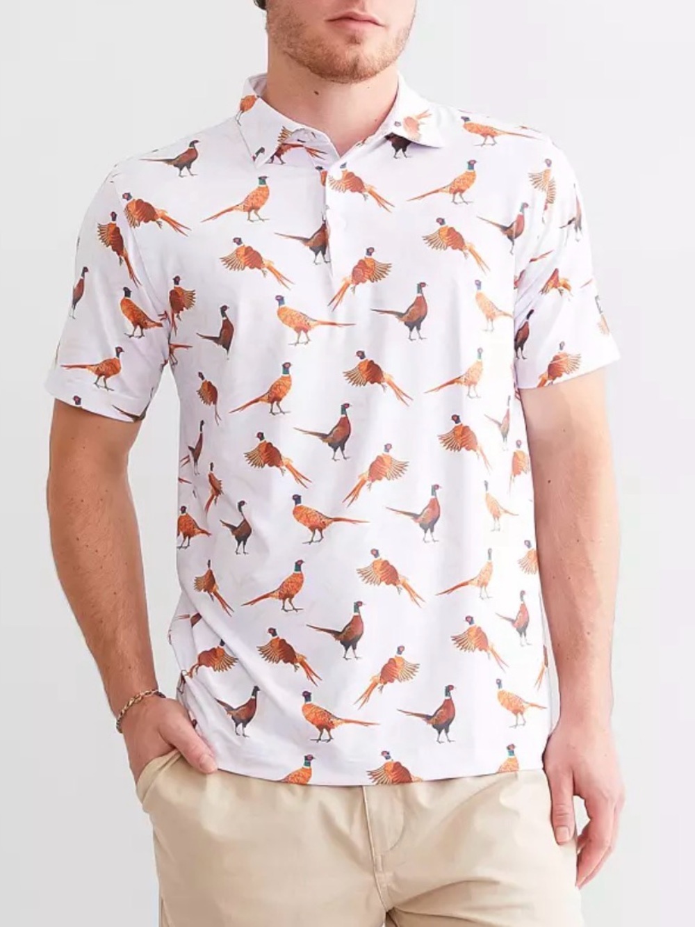 EUC Waggle Golf Polo Pheasants Boys Large